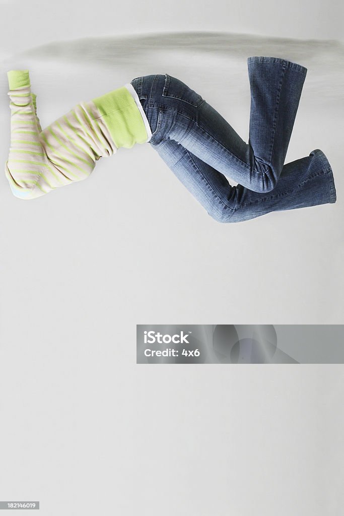 Niemand Serie-Frau auf den Kopf gestellt - Lizenzfrei Levitation Stock-Foto