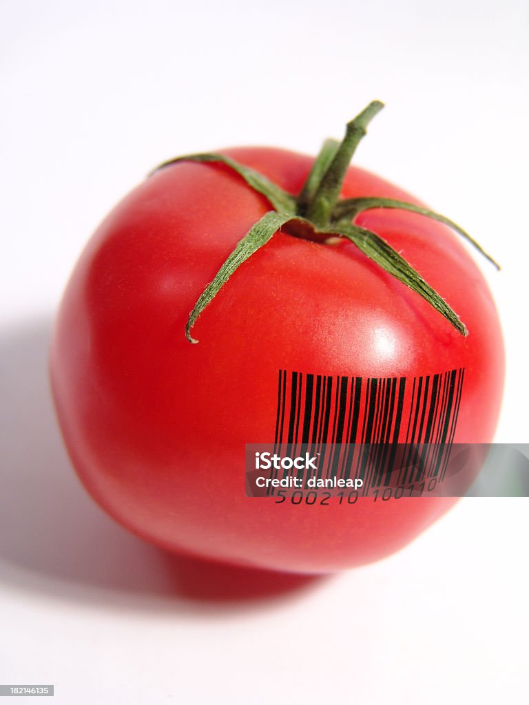 Code barre de tomate - Photo de Code-barre libre de droits