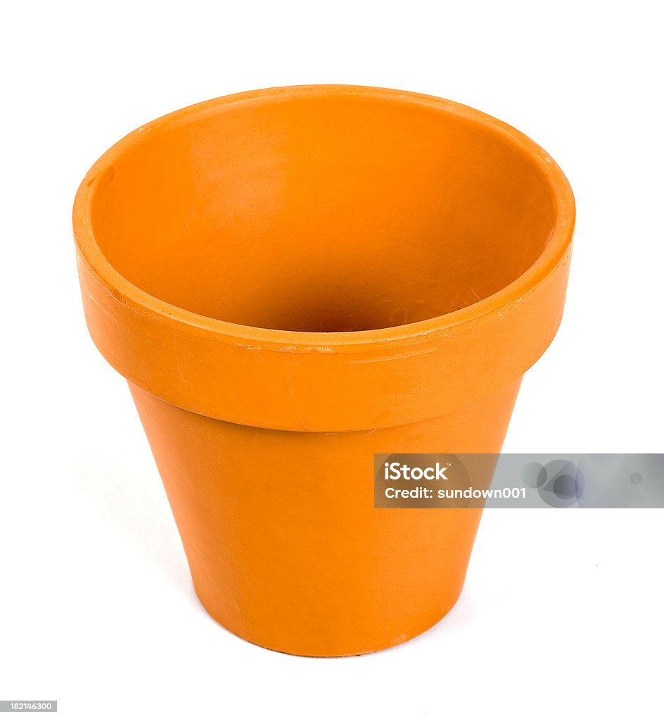 Pentola di argilla - Foto stock royalty-free di Arancione