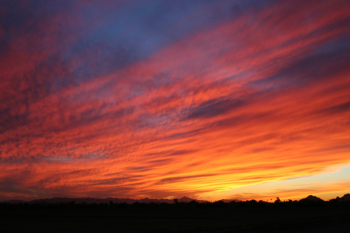 Landscape with pasture land in sunset color evening near Bozi Dar CZ 03 29 2024