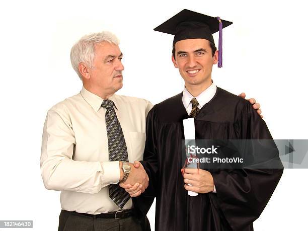 Feliz Graduación I Foto de stock y más banco de imágenes de Estudiante - Estudiante, Fondo blanco, Graduación