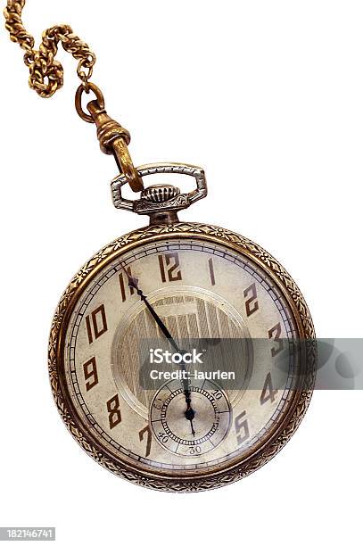 Vintage Gold Art Deco Pocket Watch Stock Photo - Download Image Now - Old, The Past, Watch - Timepiece