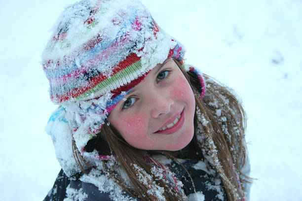 istock Girl with snow 182147041