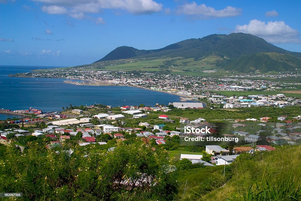 Basseterre St Kitt di Nevis - Foto stock royalty-free di Nevis