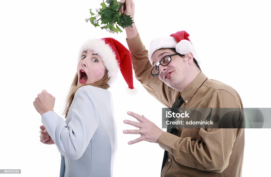 Fiesta de Navidad-Oficina: Gonna Consigue Ya - Foto de stock de Muérdago libre de derechos