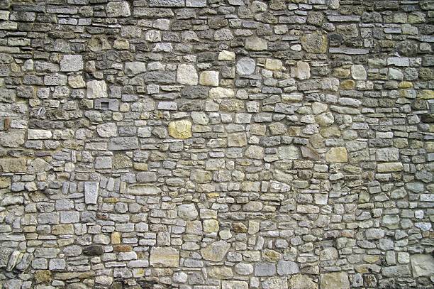 stone wall stock photo
