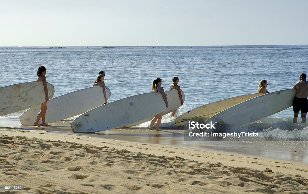 Escola de Surf - Foto de stock de Surfe royalty-free