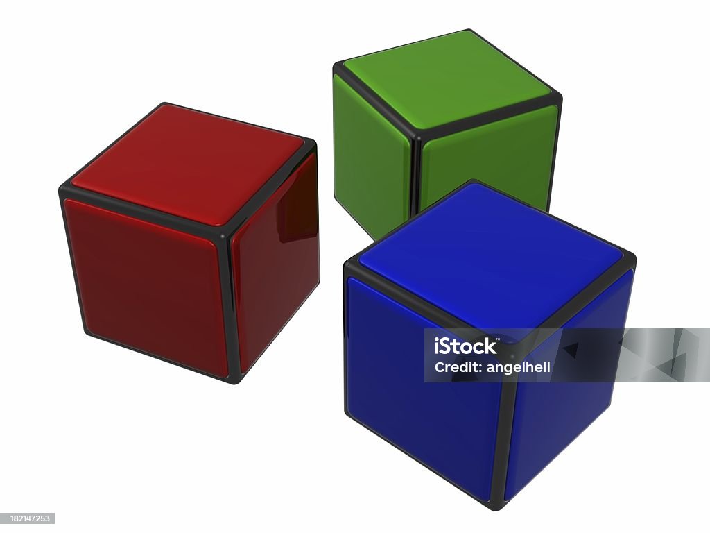 Cubos de color - Foto de stock de Juguete libre de derechos