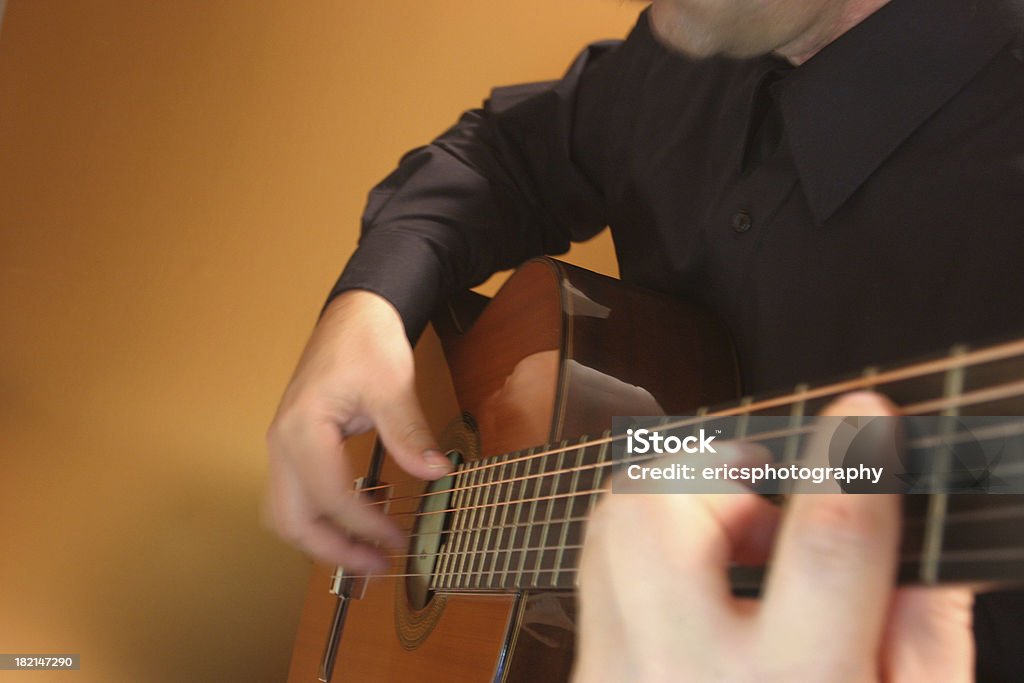Klassische Gitarrenmusik-Spieler - Lizenzfrei Aufführung Stock-Foto