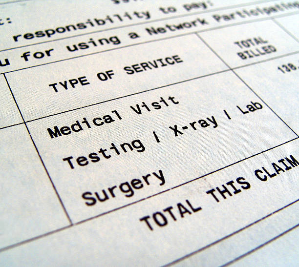 istock Medical bills for separate types of services 182147377