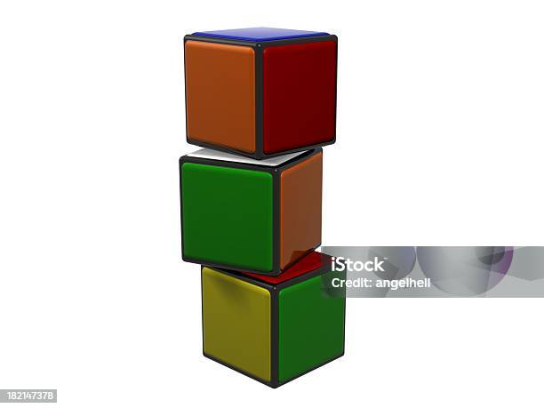 Cubos De Color 2 Foto de stock y más banco de imágenes de Cubo - Forma geométrica - Cubo - Forma geométrica, Forma, Sólido