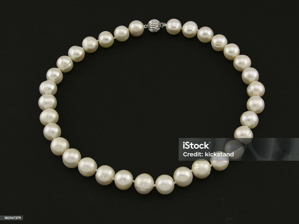 Pearl necklace "Necklace of pearls. Yes, they are real pearls.  :-)" Necklace Stock Photo