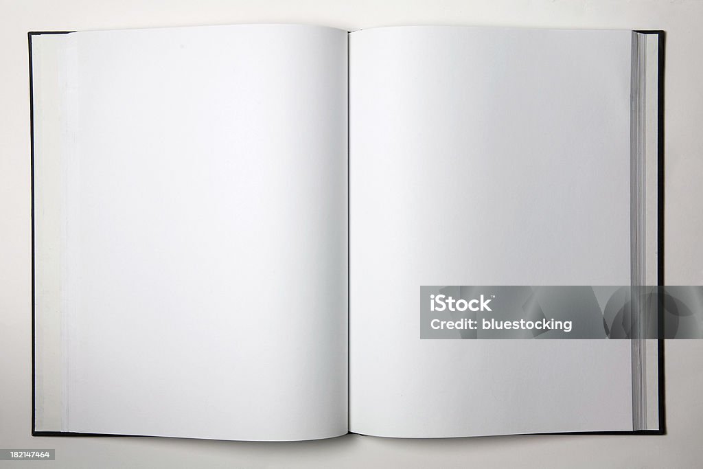 Libro abierto blanco - Foto de stock de Libro libre de derechos