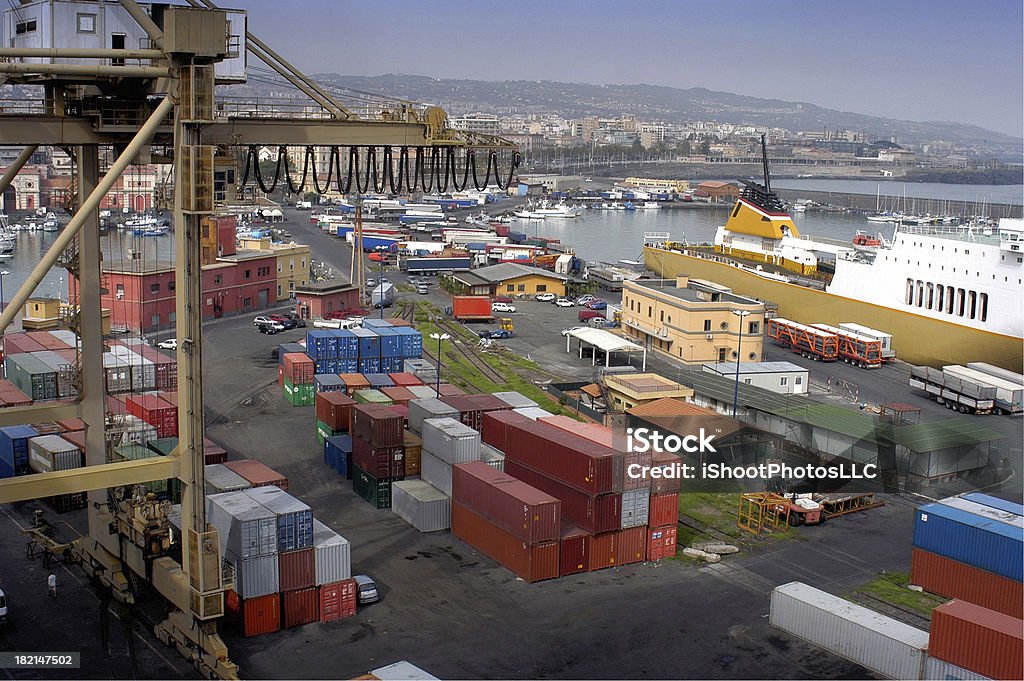 商業目的の輸送港 - カターニアのロイヤリティフリーストックフォト