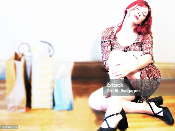Shopping Day Tired Stock Photo - Download Image Now - Adult, Adults Only, Beautiful Woman