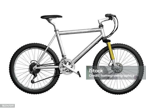 Foto de Mountain Bike e mais fotos de stock de Alumínio - Alumínio, Bicicleta, Criação Digital