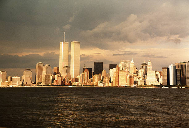istock Dark clouds over New York City 182147626