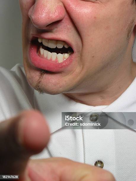 Enfado Foto de stock y más banco de imágenes de Barba - Partes del cuerpo - Barba - Partes del cuerpo, Indicar, Adolescente