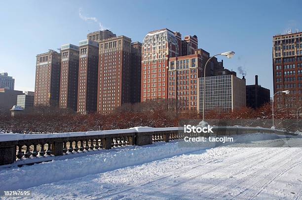 Miasto W Zimie2 - zdjęcia stockowe i więcej obrazów Zima - Zima, Chicago - Illinois, Ulica