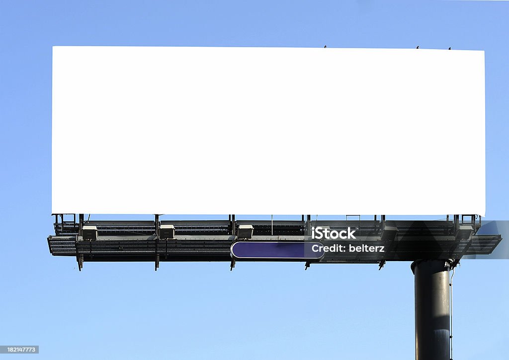 billboard z blue - Zbiór zdjęć royalty-free (Billboard)