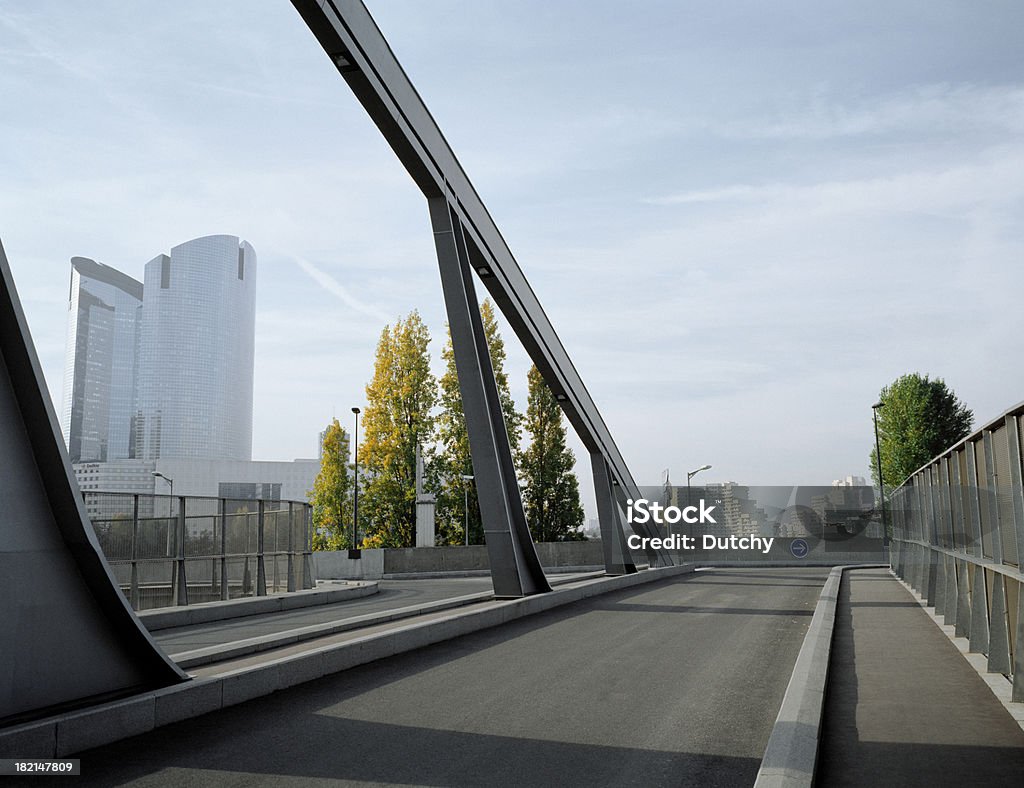 Bridge, suburban Paris, France. Image shot at the La Defense business district in Paris. High-end scan of 6x7cm transparency.View more related images in one of the following lightboxes: France Stock Photo
