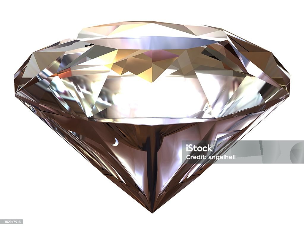 Single diamond - Lizenzfrei Clipping Path Stock-Foto