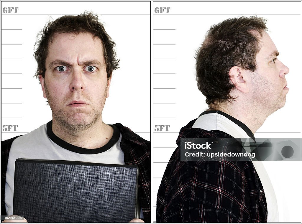 Mugshot-Blank - Lizenzfrei Verbrecherfoto Stock-Foto