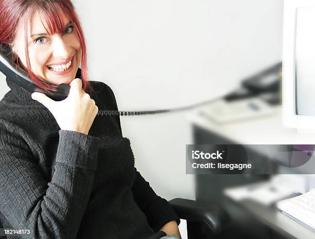 Woman At Phone Stock Photo - Download Image Now - Adult, Adults Only, Business