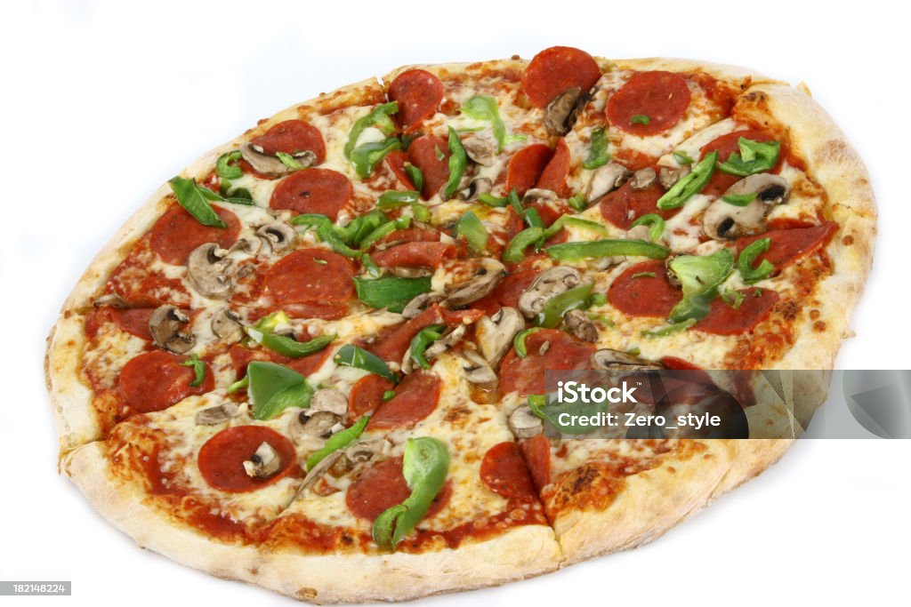 pizza isolato - Foto stock royalty-free di Affamato