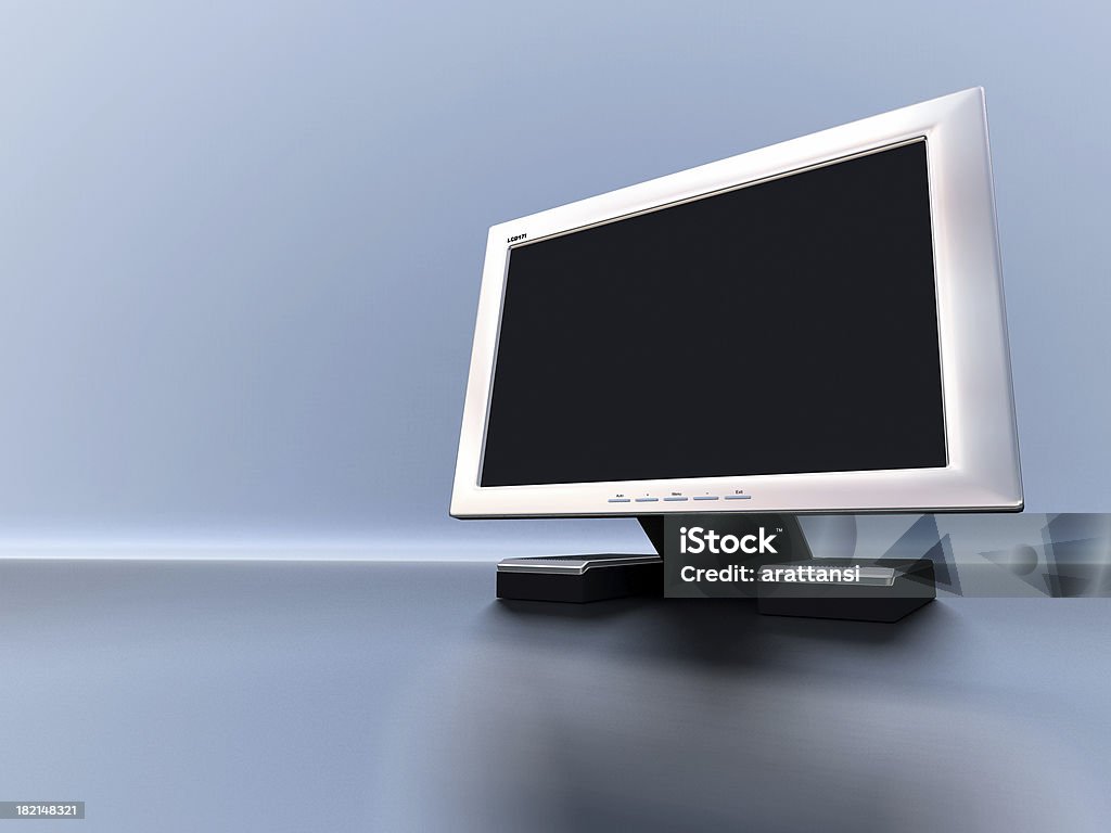 Monitor a schermo piatto LCD DA 04 - Foto stock royalty-free di Blu