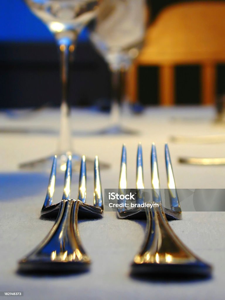 Two forks Close up of a place setting.Similar images :- Animal Body Stock Photo