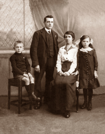 A Victorian / Edwardian family portrait.