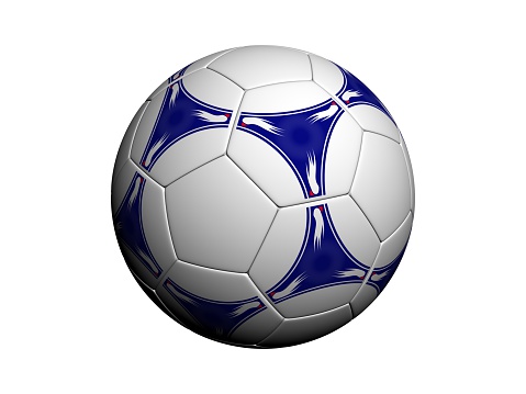 Soccer ball black and withe with background isolated.