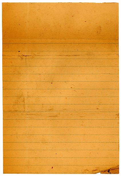 stary lined uwaga papieru - workbook lined paper paper striped zdjęcia i obrazy z banku zdjęć