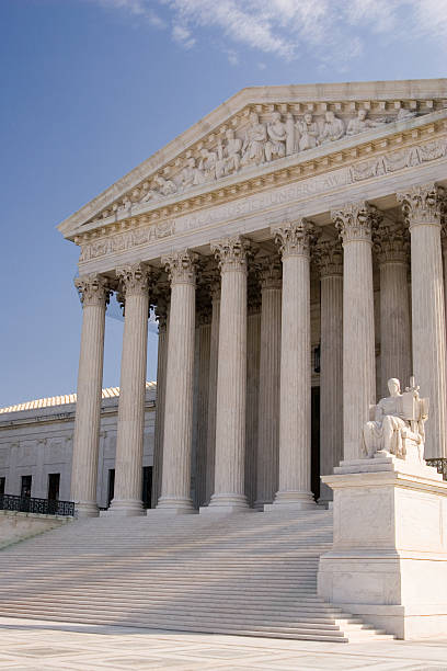 sądu najwyższego stanów zjednoczonych - us supreme court corinthian column classical greek zdjęcia i obrazy z banku zdjęć