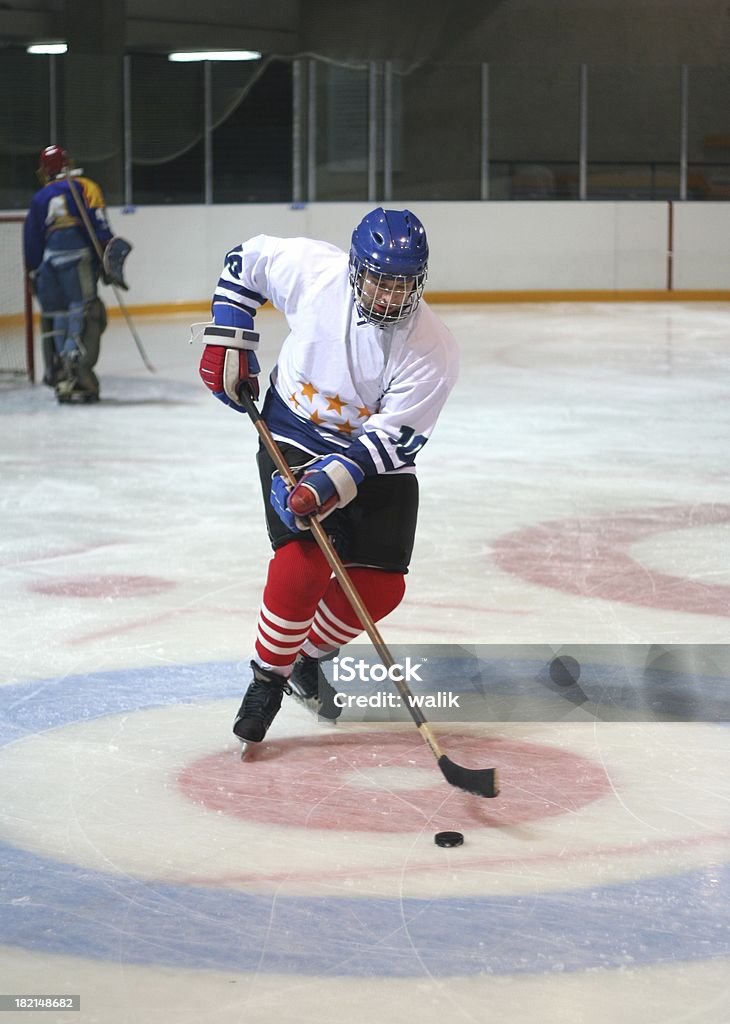 Hockey player - Zbiór zdjęć royalty-free (Hokej)