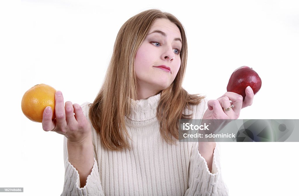 Comparação de maçãs para as laranjas - Royalty-free Maçã Foto de stock