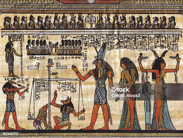 Egyptian Papyrus Stock Photo - Download Image Now - Egypt, Papyrus Paper, Plan - Document