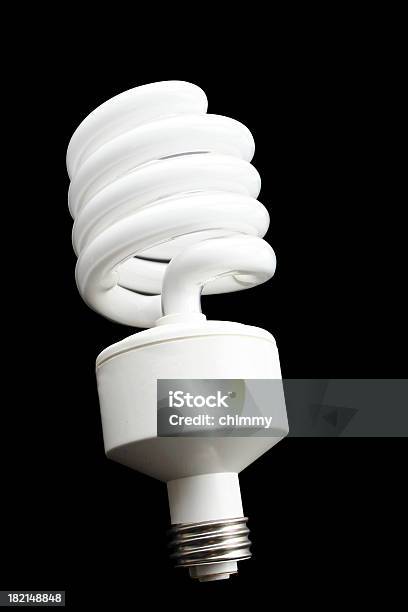 Compact Fluorescent Stock Photo - Download Image Now - Lighting Equipment, Business, Cut Out