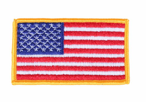 An American flag patch.
