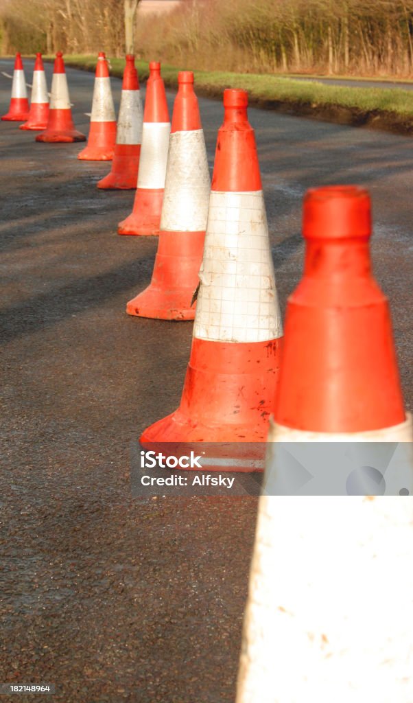 Cônes de signalisation - Photo de Borne libre de droits