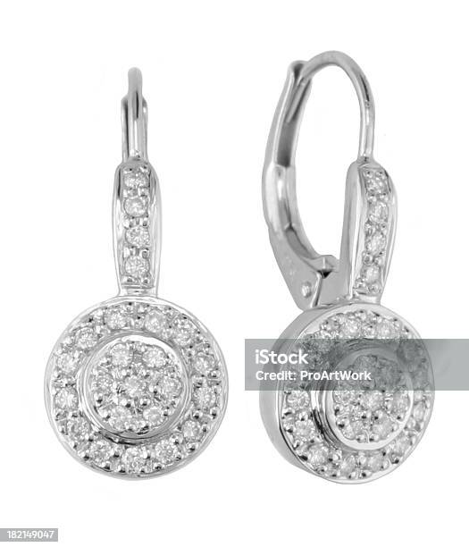 Diamond Earings Foto de stock y más banco de imágenes de Pendiente - Accesorio personal - Pendiente - Accesorio personal, Recortable, Diamante