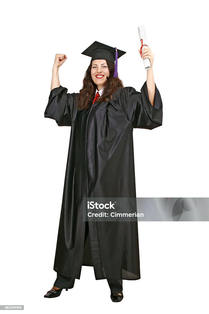 Graduados felices con un diploma) - Foto de stock de Graduación libre de derechos