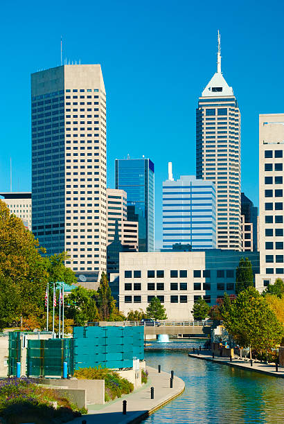 istock Indianapolis downtown and central canal 182149318