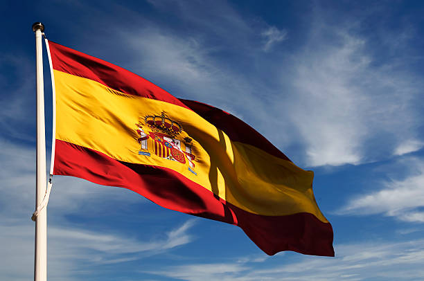 l'espagne - spain flag spanish flag national flag photos et images de collection