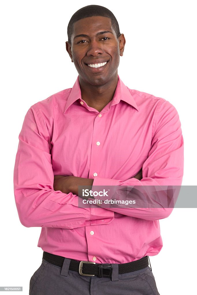 Hombre feliz con brazos cruzados - Foto de stock de Ejecutivo libre de derechos