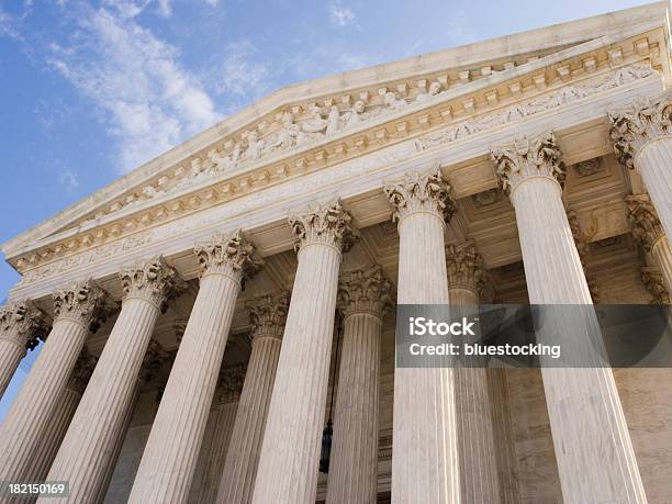 Supreme Court Building Stock Photo - Download Image Now - Architectural Column, Courthouse, Legal System