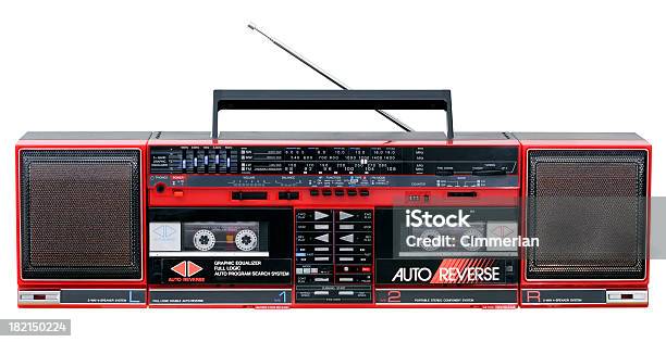 1980stereosystem Stockfoto und mehr Bilder von Stereoanlage - Stereoanlage, Alt, Rot