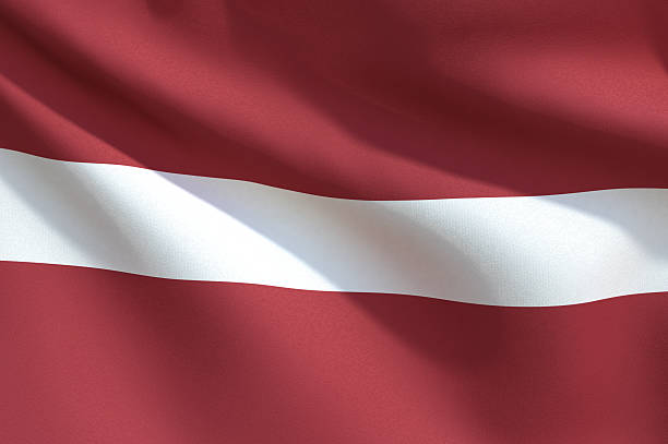 zbliżenie flagi łotwa - latvia flag zdjęcia i obrazy z banku zdjęć