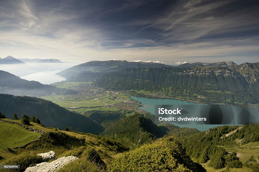 인터라켄, Switzerland - 로열티 프리 툰 호수 스톡 사진